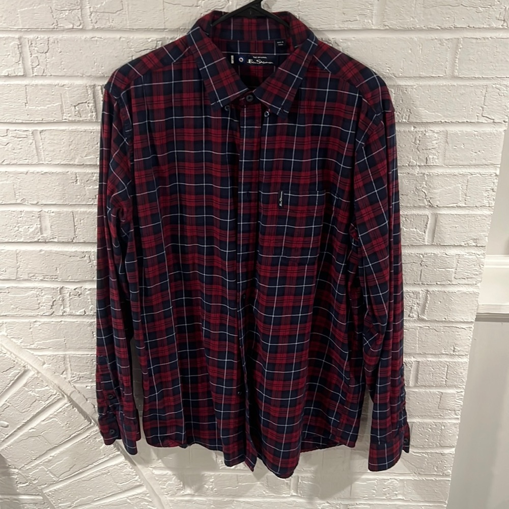Ben Sherman Flannel Button Down L